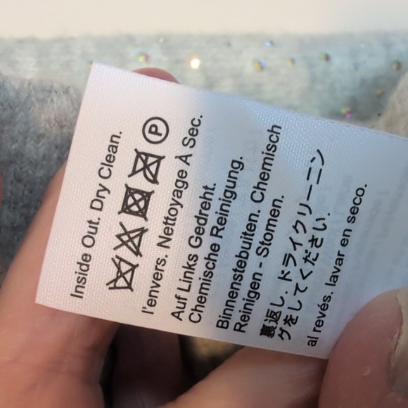 J. Crew V-neck Sparkle Cardigan in Supersoft Yarn, Heather Grey, Size M, EUC - Picture 4 of 10